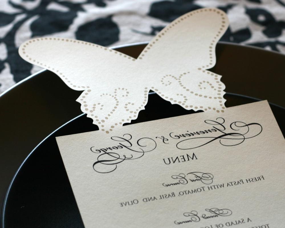 Butterfly Menu Cards