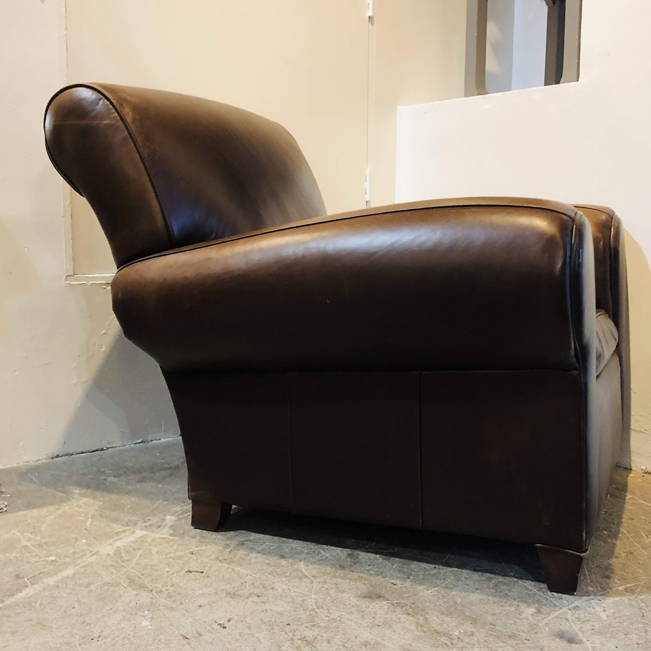 Pottery Barn Leather Arm Chair