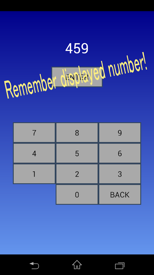 FlashMemoryTraining Screen 3