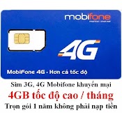 Sim Mobi 4G Gói Mdt250A Mdt135A Trọn Gói 1 Năm Dùng Data Không Cần Nạp Tiền Mạng Cực Khỏe Và Ổn Định