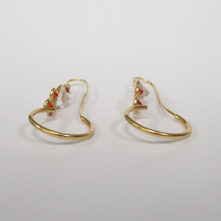 14K Gold and Multi Stone Earrings