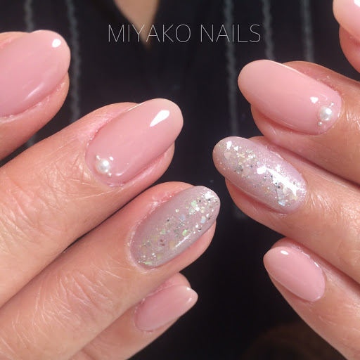 パースネイル Miyako Nails ピンクベージュ グレージュ