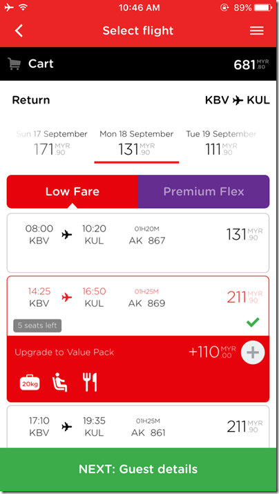 AirAsia booking