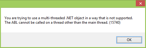 ABL wrong thread error