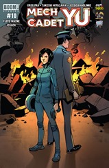 Actualización 29/09/2018: Floyd Wayne, ICKKCK y Nick Valentine nos traen el numero 10 de Mech Cadet Yu. Bajo el asalto del Sharg, los cadetes se ven obligados a confiar en la creación más peligrosa de la humanidad: Hero Force 2.