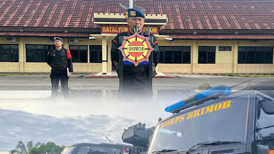 Hari Buruh Nasional, Satbrimob Polda Sumsel Batalyon B Pelopor Gelar Apel Siaga