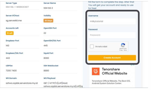 how to configure svl injector for free unlimited internet access