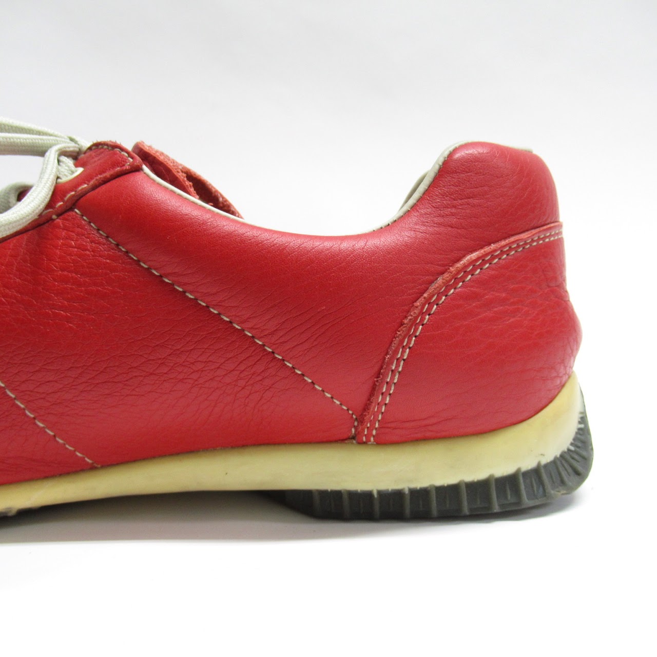 Prada Red Leather Sneakers