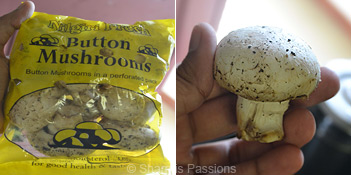 How to clean mushrooms Step1