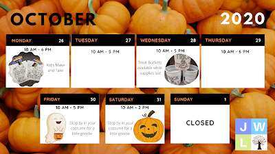 Halloween Week Activity Schedule