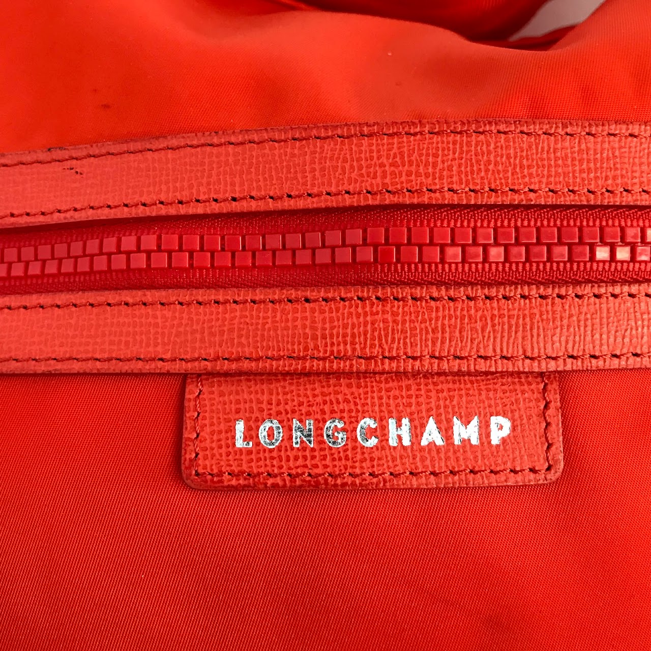 Longchamp Orange Nylon Shoulder Bag