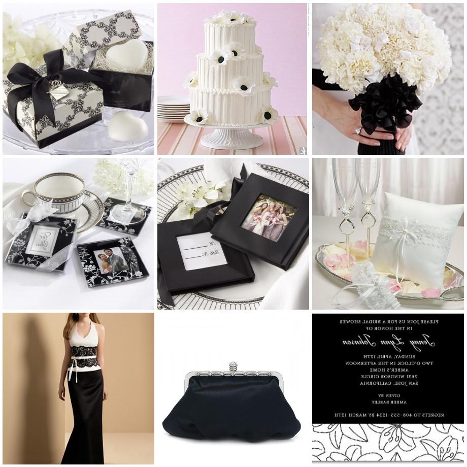 black and white wedding theme