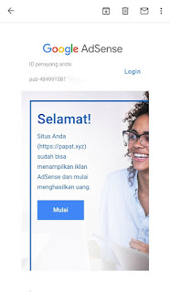 email diterima adsense
