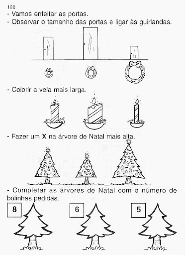 Atividades de matemática 2º ano com tema Natalino