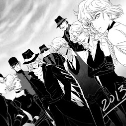 Detective Conan fan-art, featuring the Black Organization ...