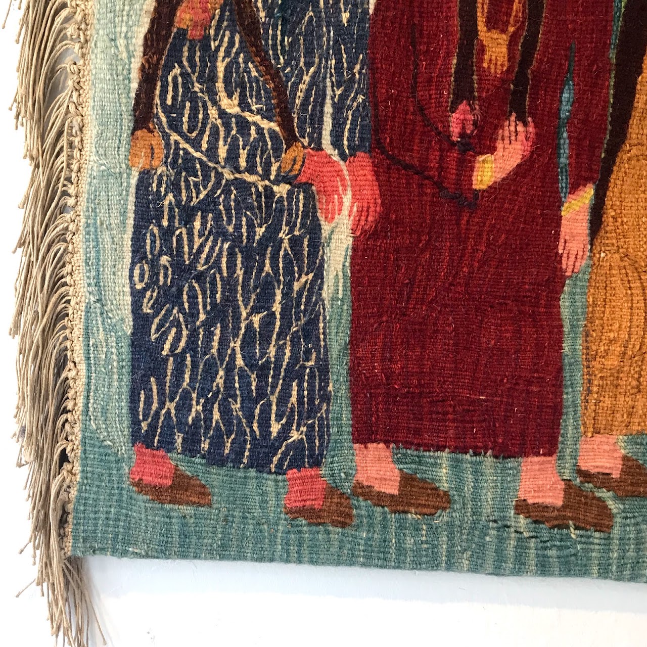 Hand-Woven Wool Tapestry