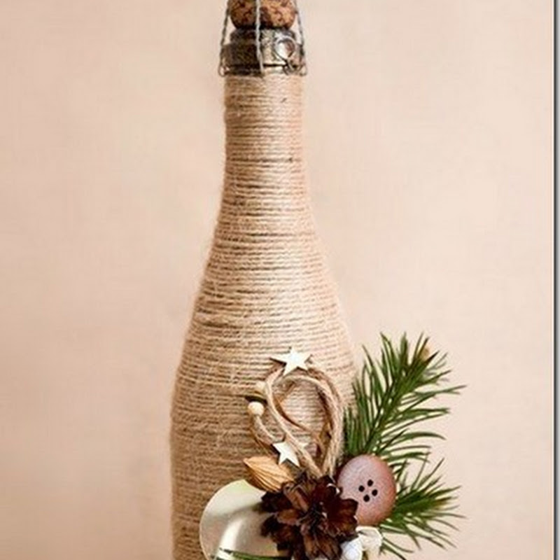 31 fotos de botellas decoradas navidad