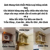 [Giá Xưởng] Trọn Bộ Bàn Thờ Treo Gỗ Sồi Và Vách Vòm Cnc