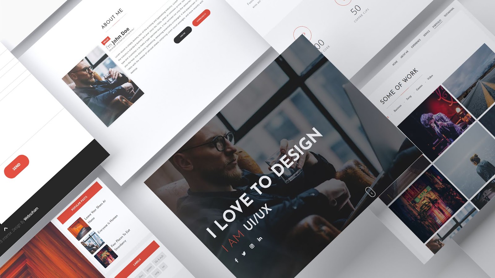 Intense – Responsive Portfolio Blogger Template - 2