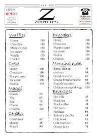 Zphyer's menu 6