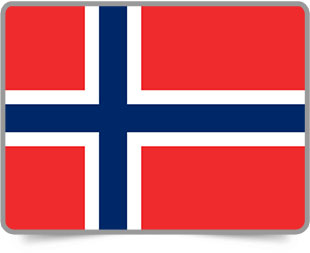 Norwegian framed flag icons with box shadow