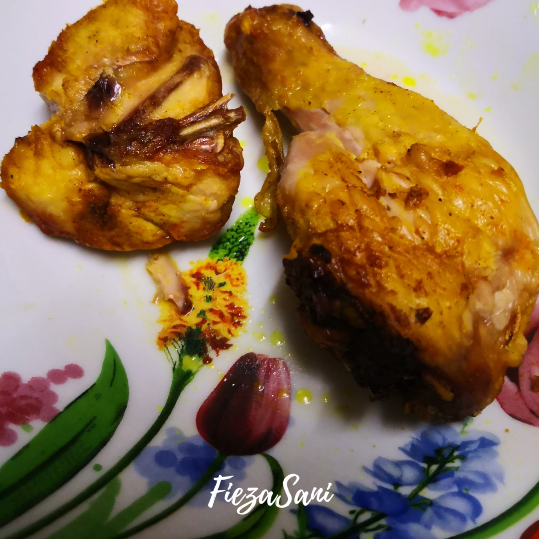 ayam goreng guna air fryer, goreng ayam guna air fryer