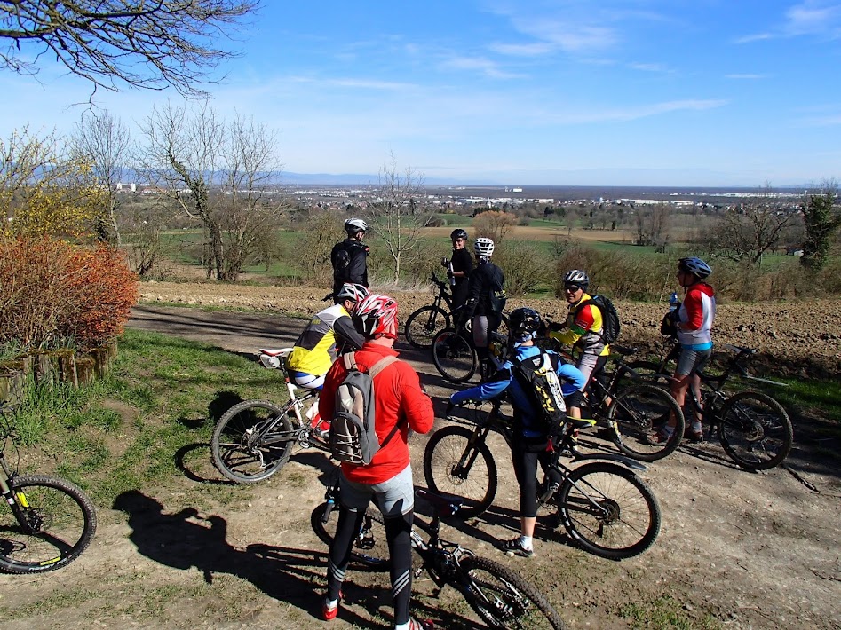 Accueil VTT au départ de la Jumenterie P4140034