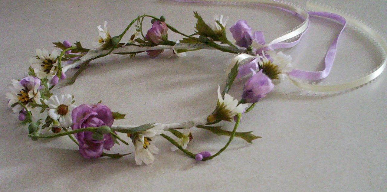 Flower Hair Wreath Bridal