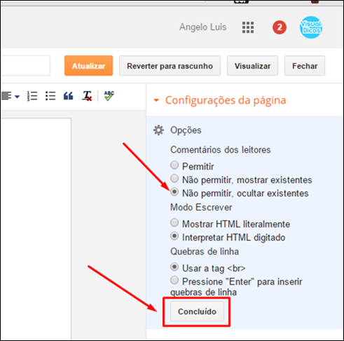 Como criar um menu simples na nova interface do Blogger (2015) - Visual Dicas