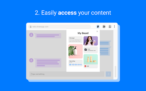 Boards: One-click Content Sharing on Web