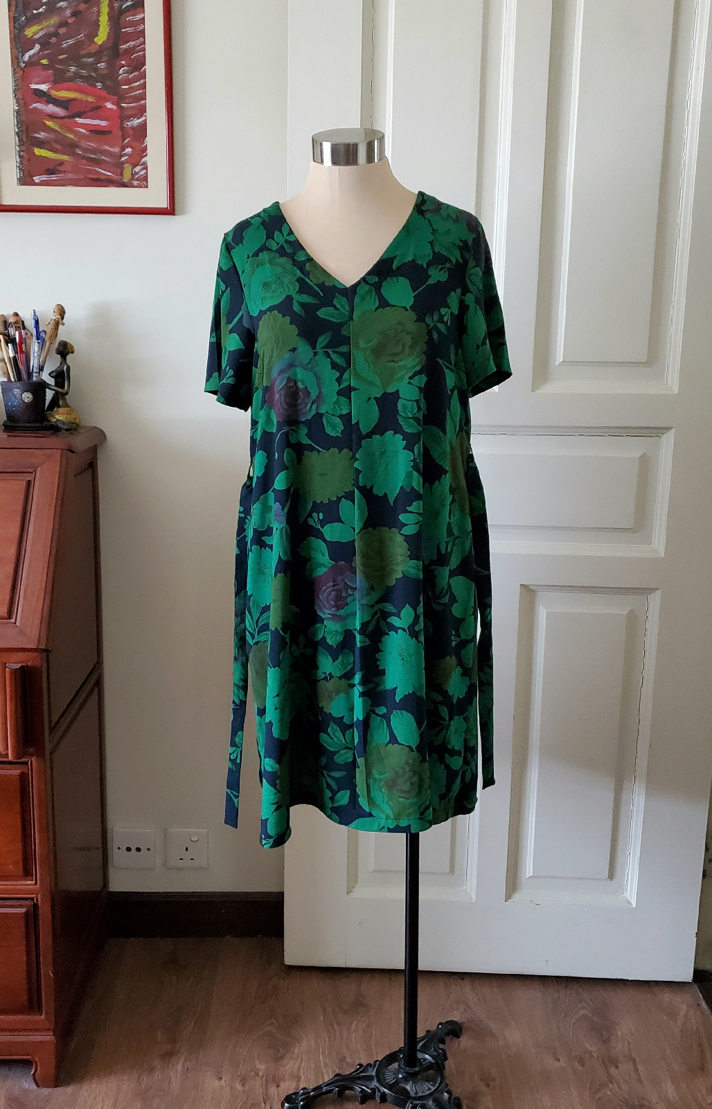 Green Floral Dress