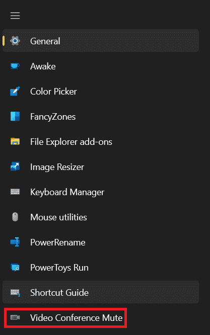 Muet de vidéoconférence dans PowerToys