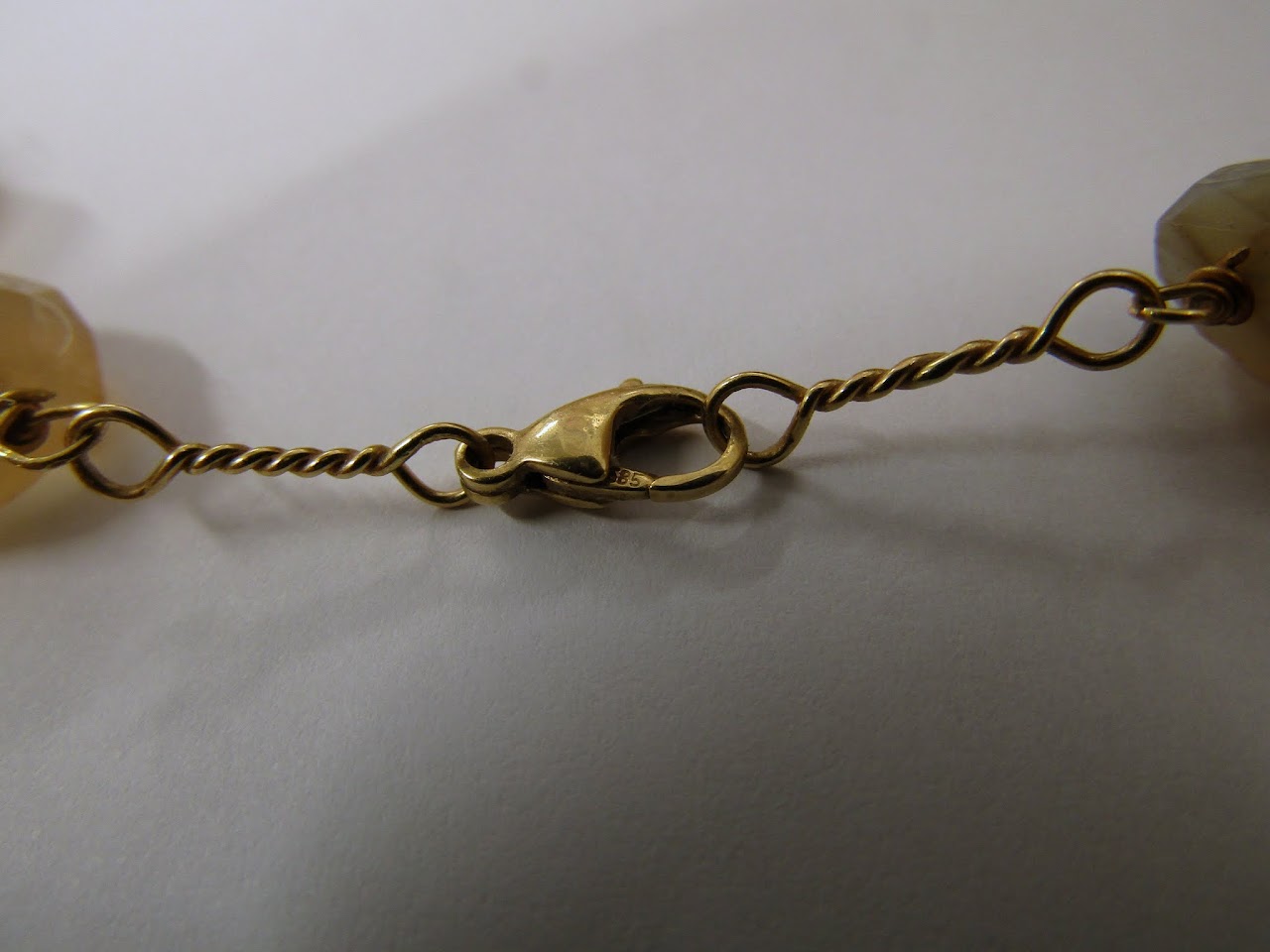 14K Gold and Crystal Necklace