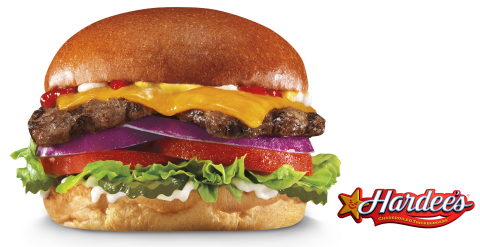 photo of a hardees burger