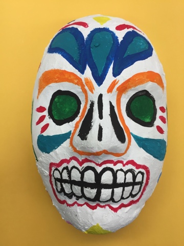 Papier-Mache Sugar Skull Masks - Starving Artist Designs