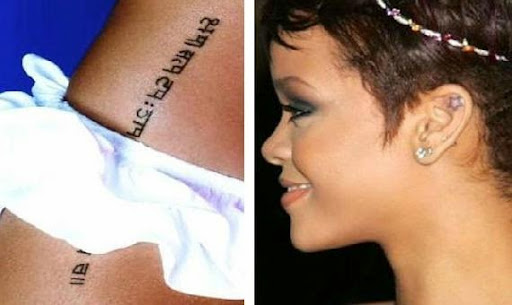 Rihanna Tattoos – Photos and Explanation