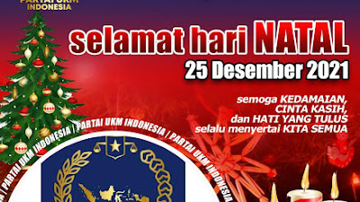 Hari Natal, Ketua Umum Partai UKM Indonesia Serukan Saatnya Indonesia Bangkit Paska Pandemi