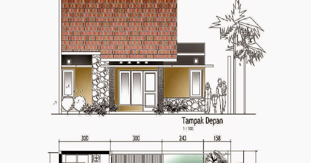 Konsep 20 Sketsa  RumahSederhana