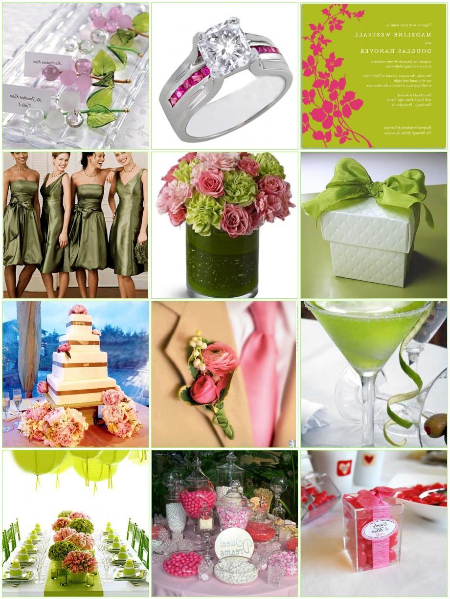 Pink and Green Wedding Theme