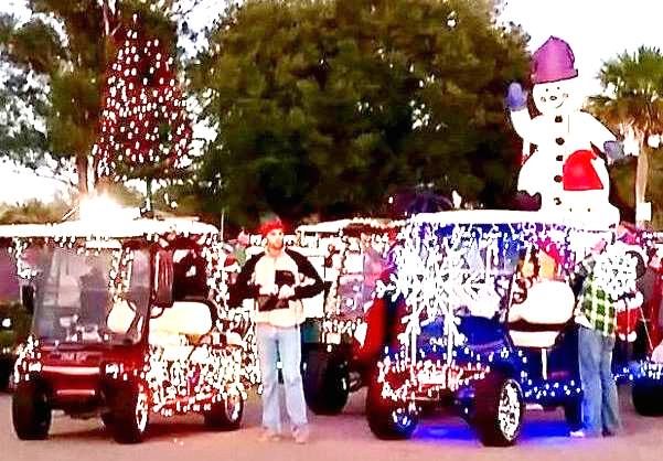  Christmas Golf Cart Parade in Winter Garden 