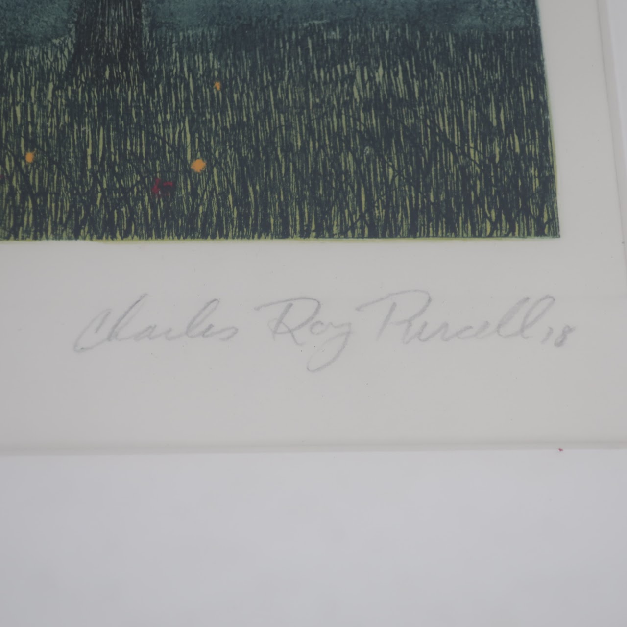 Charles Roy Purcell Signed Etching