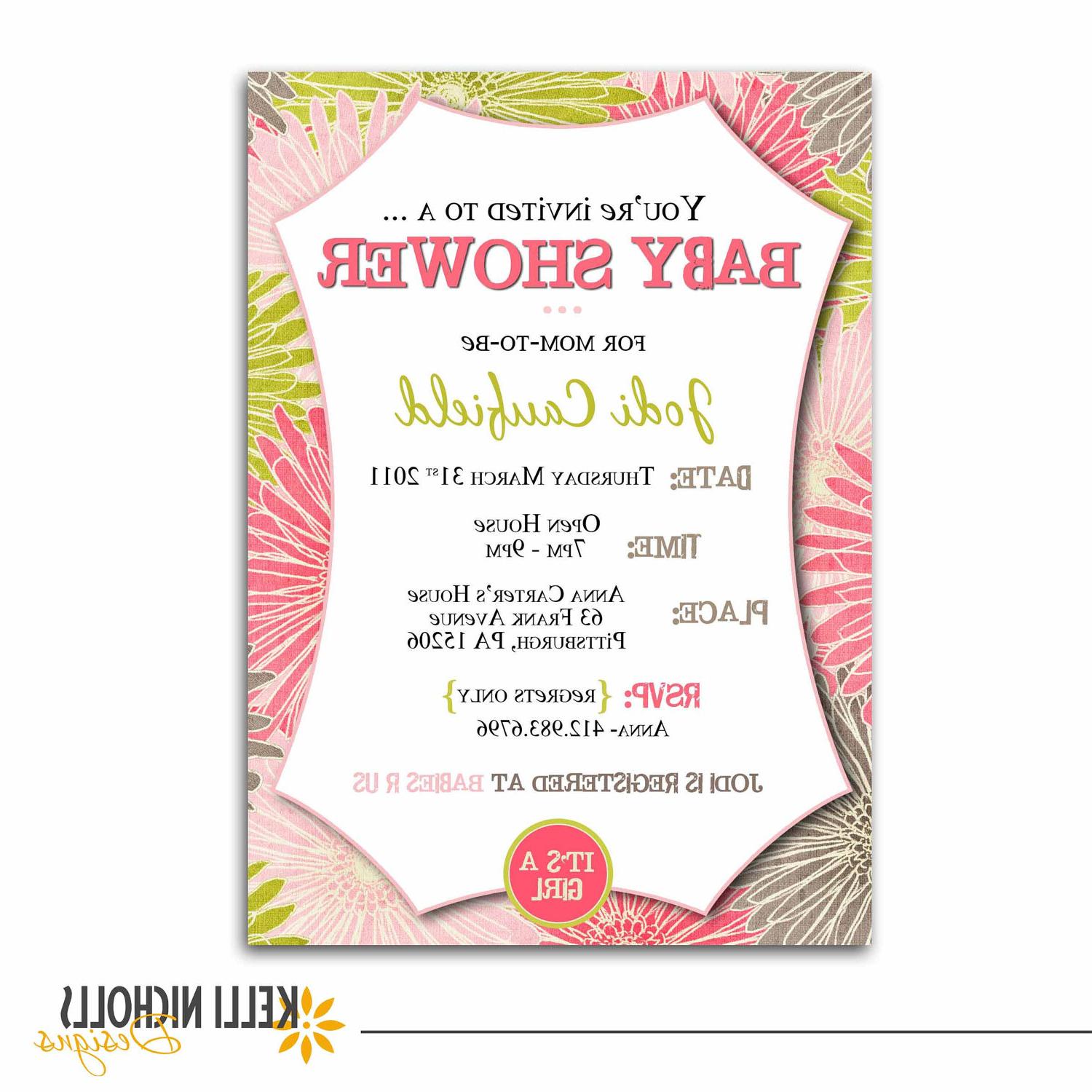 Baby Shower Invitation Girl