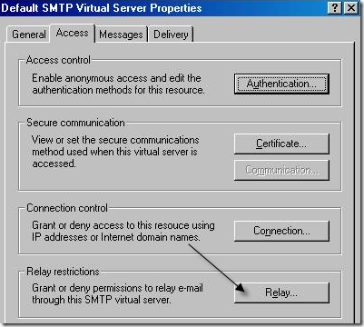 SMTP 가상 서버