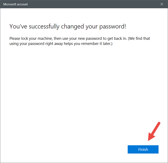 Windows 10, password utente