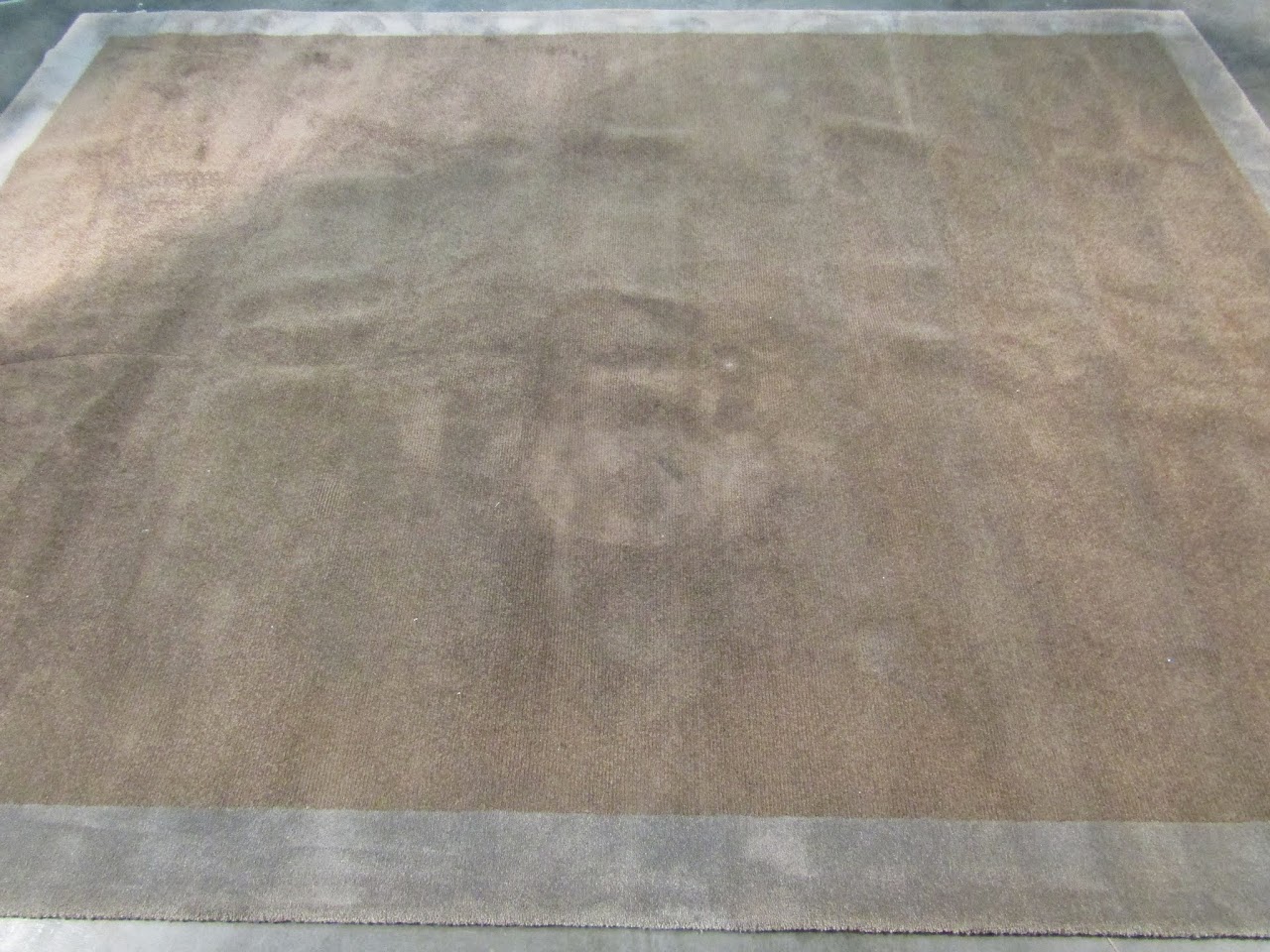 Bordered Brown Rug 1