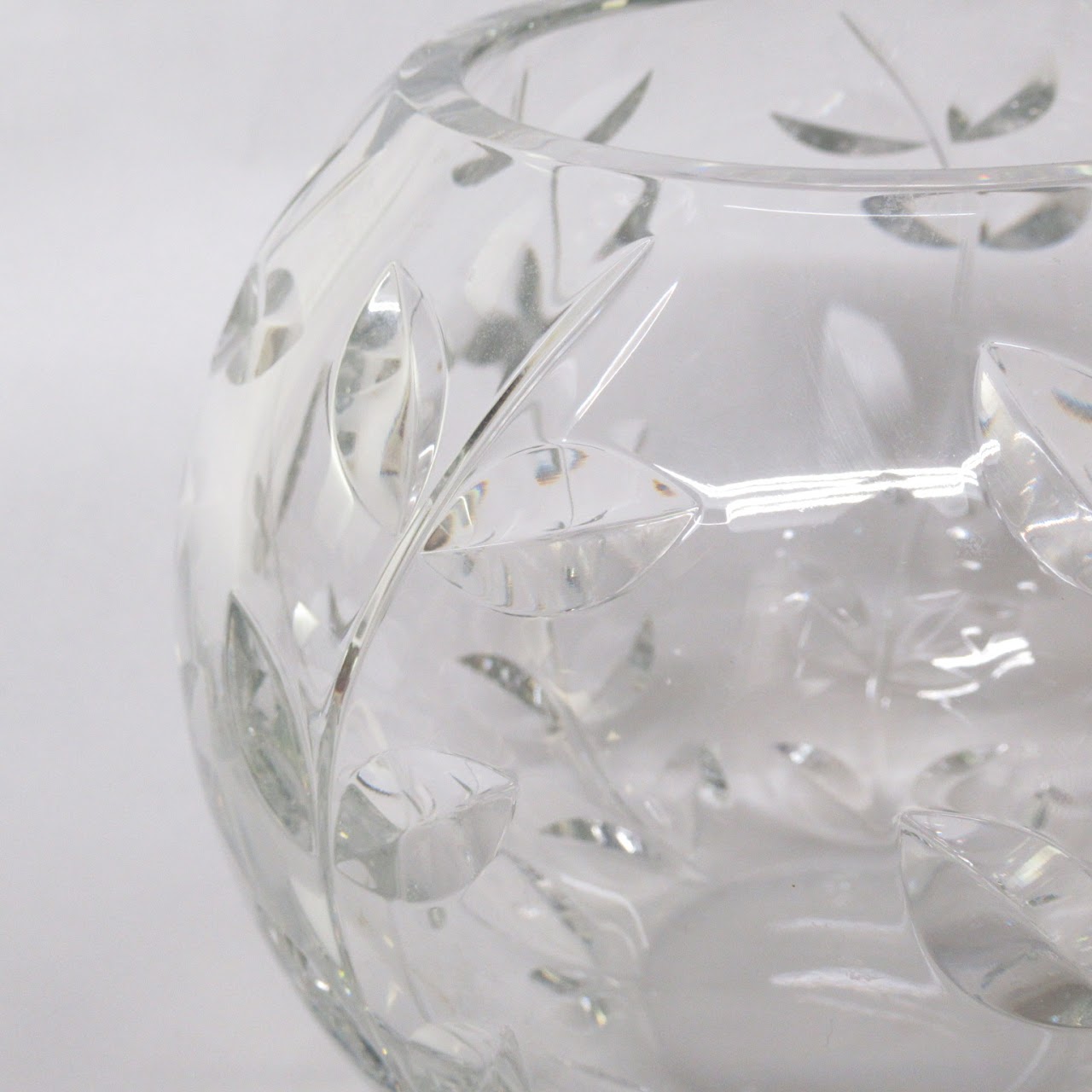 Tiffany & Co. Botanical Crystal Vase