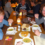 time for 'snert' and bitterballen with the crew at the Gevulde Gaper in Amsterdam, Netherlands 