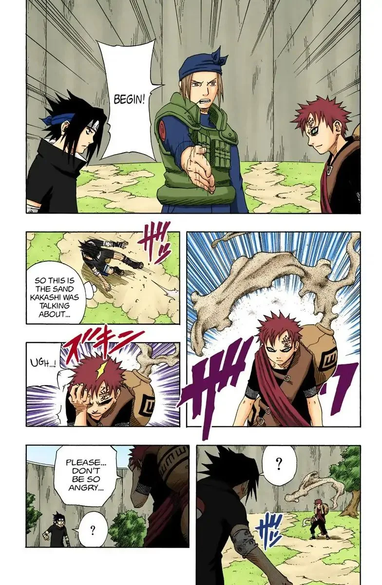 Chapter 111 Sasuke Vs. Gaara!! Page 6