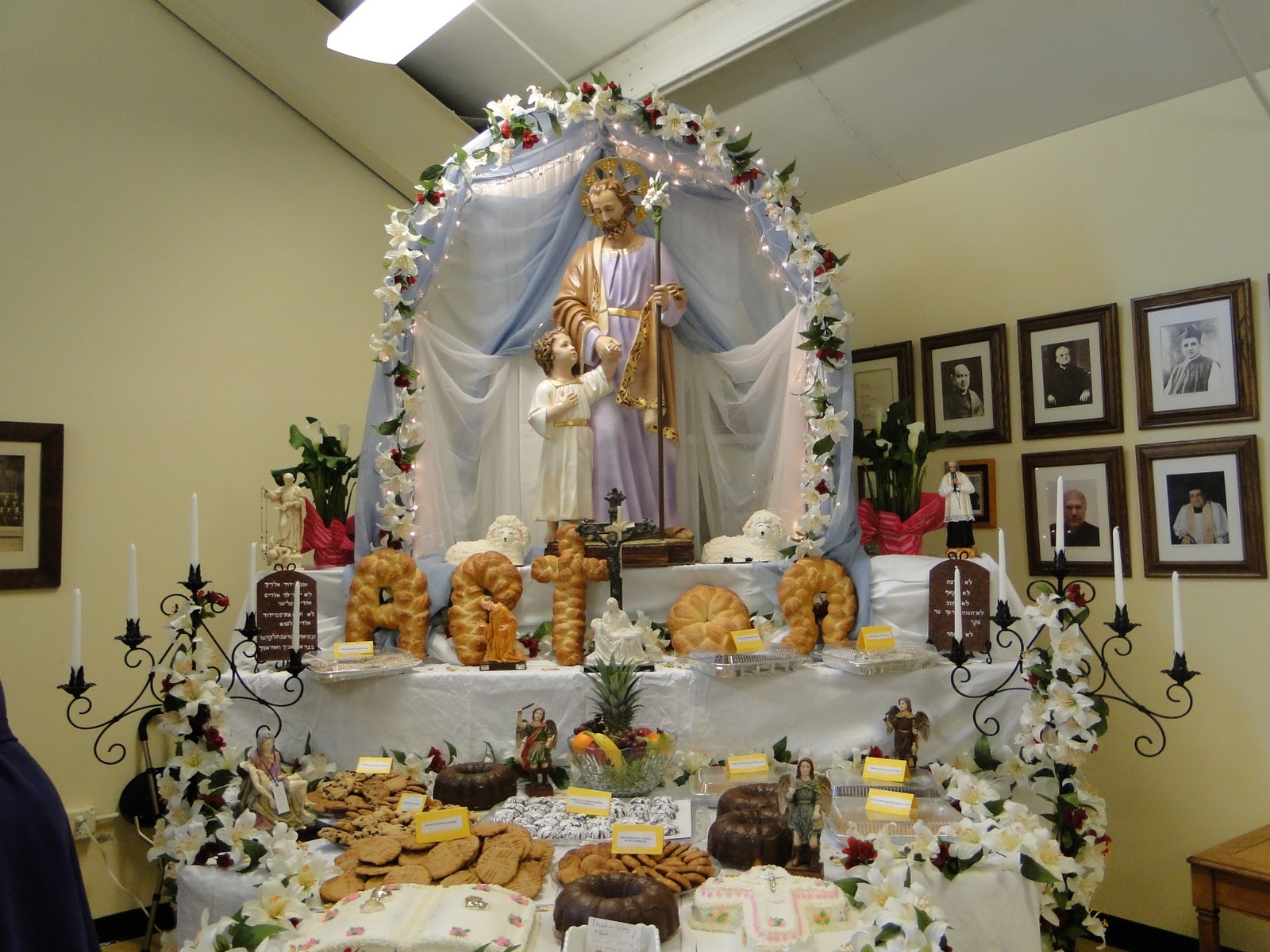  St  Joseph  s Blog St  Joseph  s day altar  in the Parish Hall