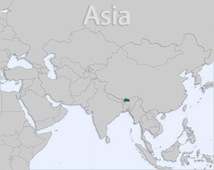 Bhutan location map